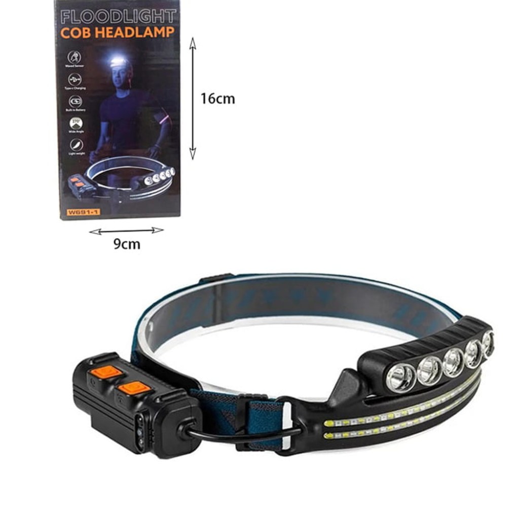 επαναφορτιζόμενος-φακός-led-κεφαλής-floodlight-cob-headlamp-w691-1